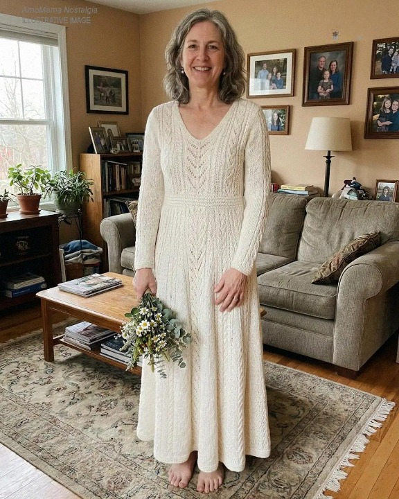 I Made My Wife’s Wedding Dress for Our Vow Renewal — When Guests Began Laughing, She Grabbed the Microphone and the Room Went Quiet