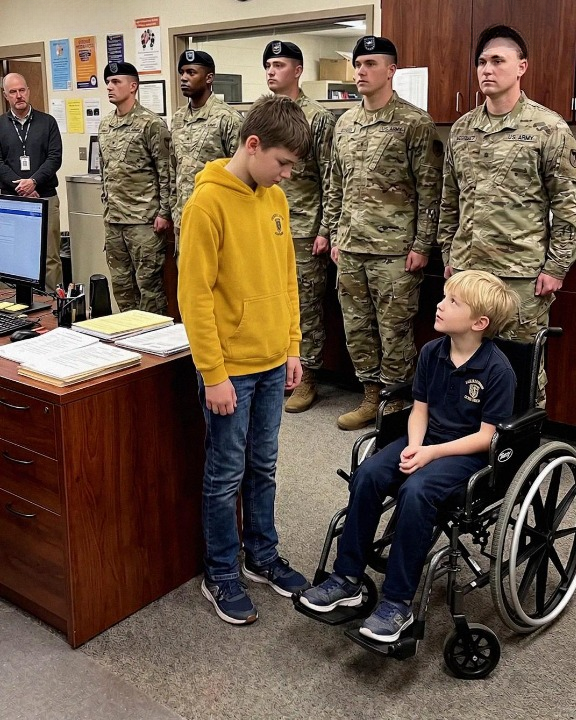 My 12-year-old son went on a camping trip and carried his wheelchair-bound friend on his back just so the boy wouldn’t feel left out—but the next day, I got a call from the principal telling me, “You need to come to the school immediately.”