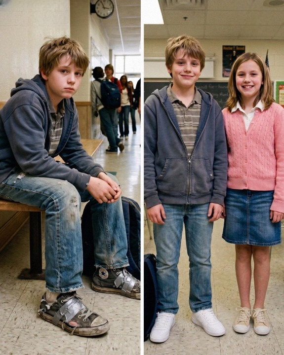 My 12-year-old daughter used all the money she had saved to buy new sneakers for a boy in her class—and the very next day, I received an urgent call from the school principal asking me to come in immediately.