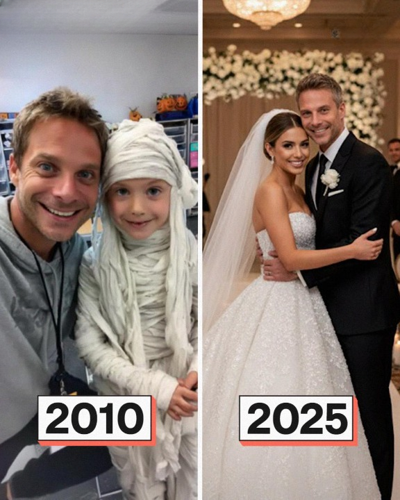 I once helped a poor girl put together a Halloween costume—years later, we found ourselves standing together at the altar.