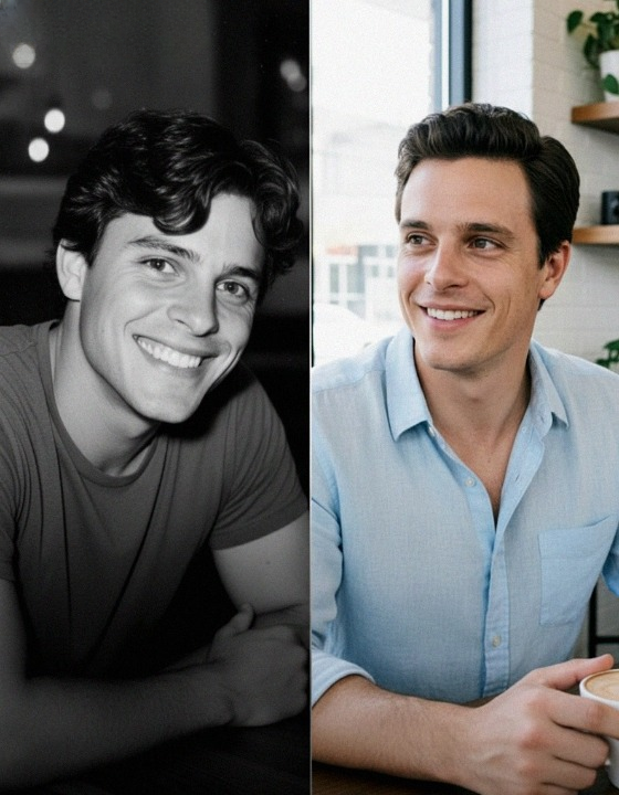 I fell in love with a man whose face seemed to come from my grandmother’s past.