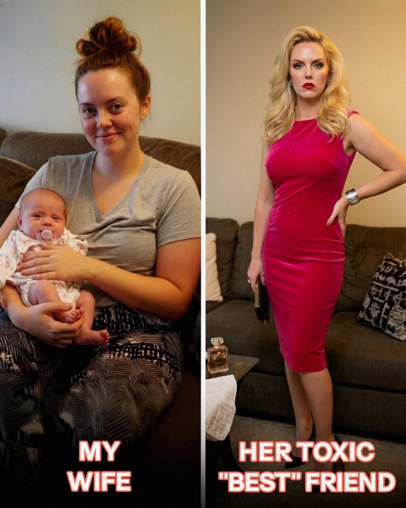 My wife’s so-called “best” friend mocked her postpartum body, joking that she had “passed all her beauty to the baby” — I didn’t hesitate to put her in her place right away.