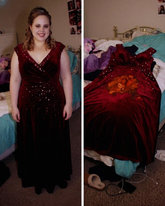My husband “accidentally” ruined my only nice dress with pepperoni pizza so I wouldn’t be able to attend his company party. But when I showed up 30 minutes later with someone unexpected, the color drained from his face.