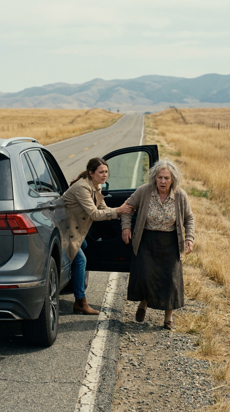 A woman abandoned her mother by the side of the road, hoping to be free of her, and drove off without a second thought—unaware that something unexpected was about to happen that she never could have foreseen.