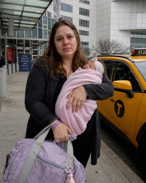 My husband refused to pick me up from the hospital with our newborn because he said the baby might “mess up his car”—but what his grandmother did afterward left him completely speechless.