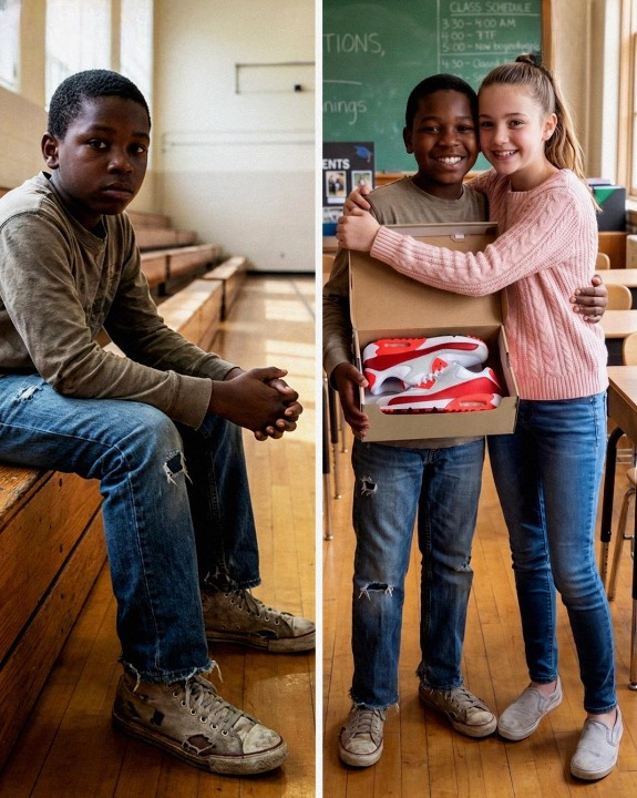 My 12-year-old daughter used every dollar she had saved to buy a new pair of sneakers for a boy in her class — and the very next day, the school principal called me in for an urgent meeting.