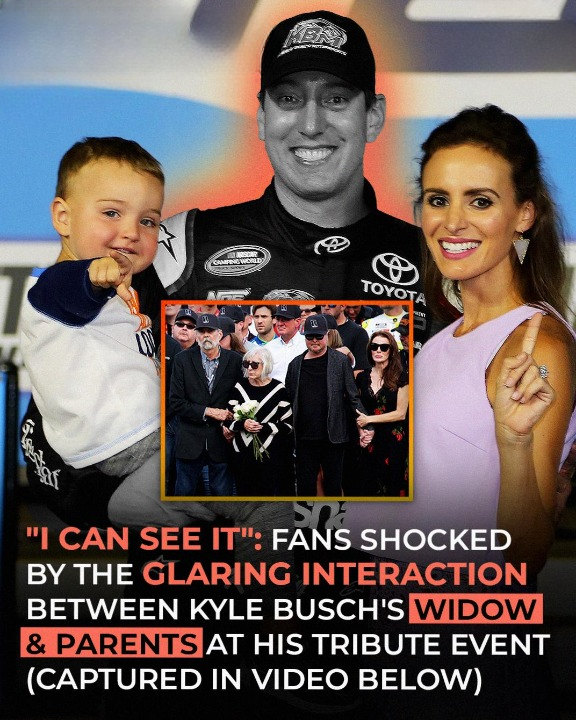 The emotional moment involving Kyle Busch’s widow and son during the NASCAR tribute — captured in photos and video.