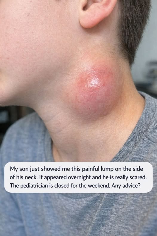 A sudden neck lump sparks alarm for parents — here’s what you should do immediately if it happens.