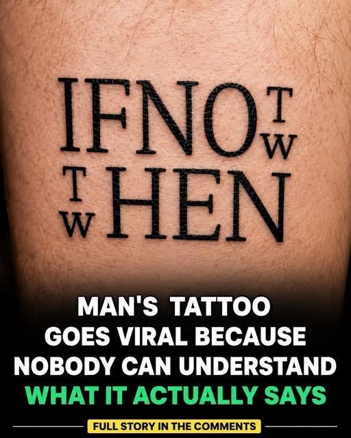 A Tattoo Gone Wrong Has the Internet Confused—Can You Figure It Out?